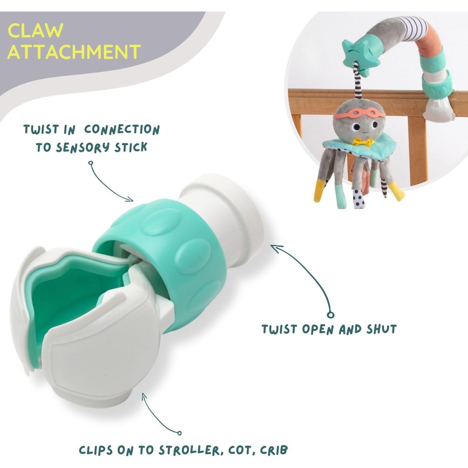 Móvil de Viaje Dingle Dangle para Bebés - Ligero y Portátil