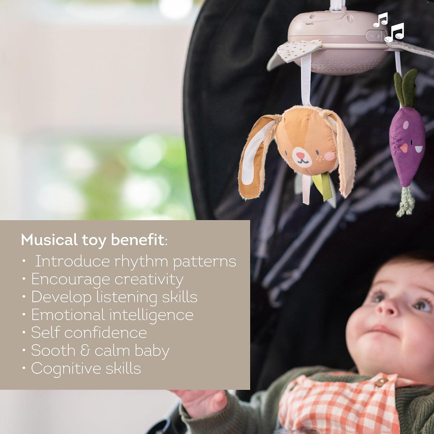 Móvil Musical Jardín Taf Toys para Cuna con Melodías Clásicas