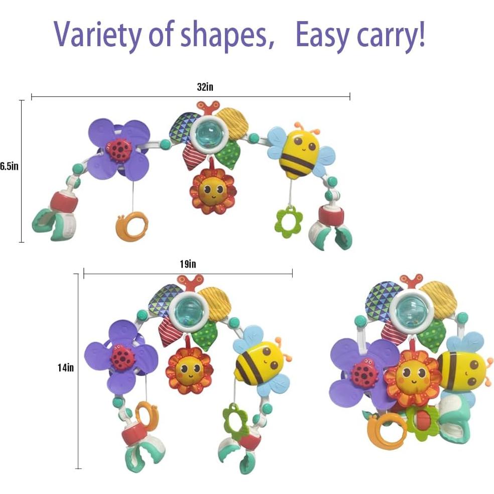 Móvil de Viaje para Bebé Willway con Juguetes Musicales
