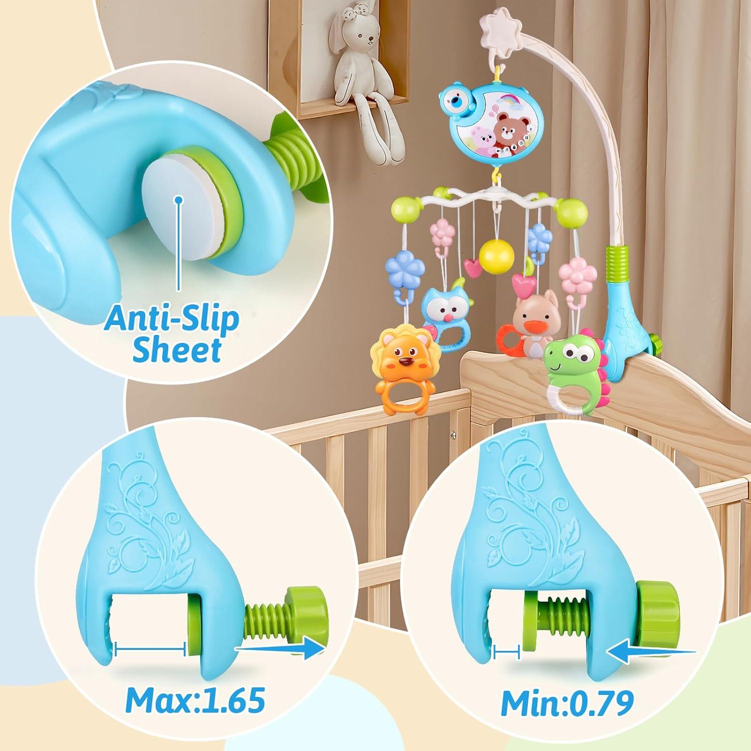 Móvil de Cuna Musical Al YING LE con Proyector y Sonajeros