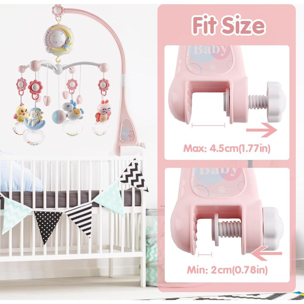 Móvil Musical para Cuna Mini Tudou con Proyector y 150 Melodías