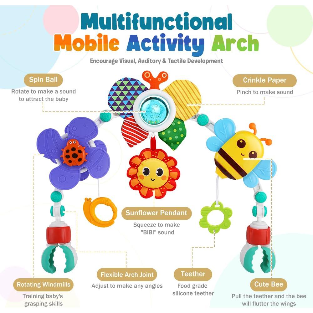 Arco de Juguete Ajustable SINOMARS para Cochecito de Bebé