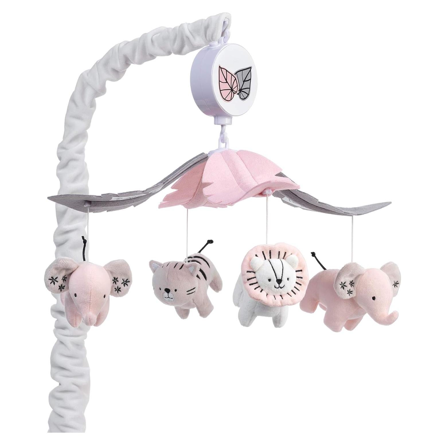 Móvil Musical para Cuna Lambs & Ivy Selva Feliz 35.5cm