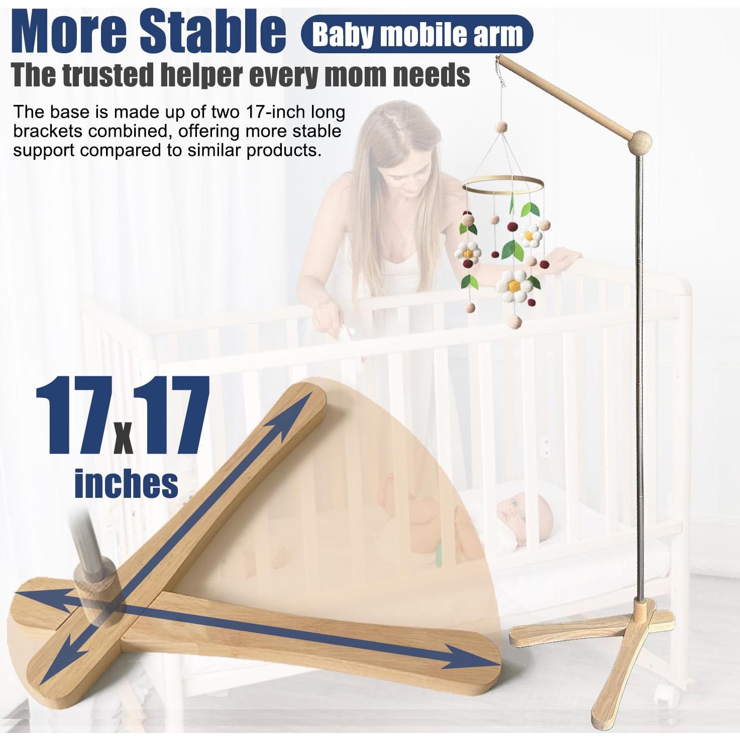 Brazo de Móvil de Cuna de Madera Tuiiopoli 100% Natural