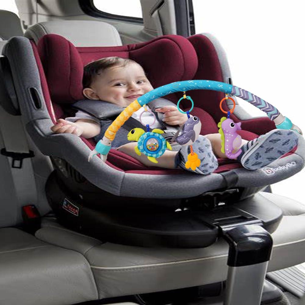 Móvil de Actividad para Bebés Azul - Juguete Ajustable 0-12 Meses