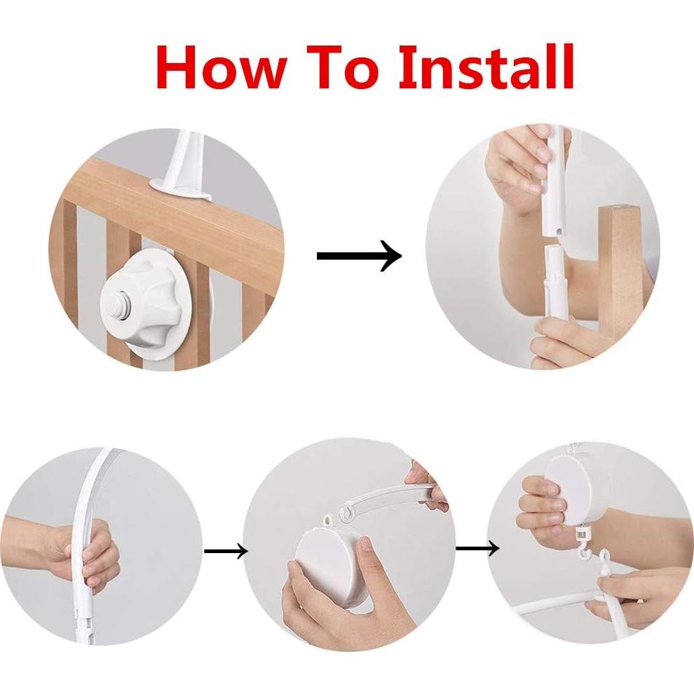 Soporte de Campana de Cuna Sweetfamily 86 cm con Caja Musical