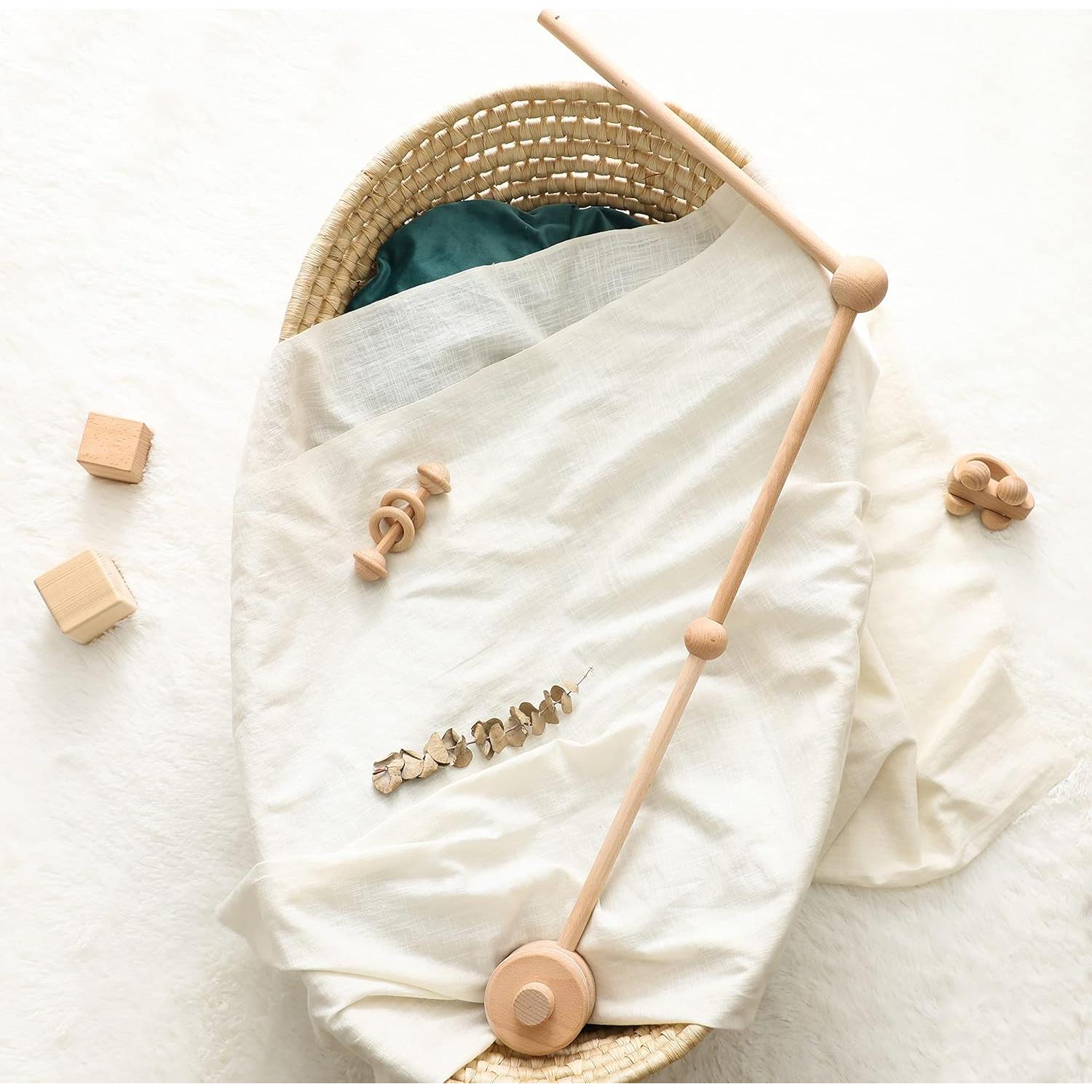 Brazo de Móvil para Cuna HZHT de Madera 76.2 cm Antideslizante