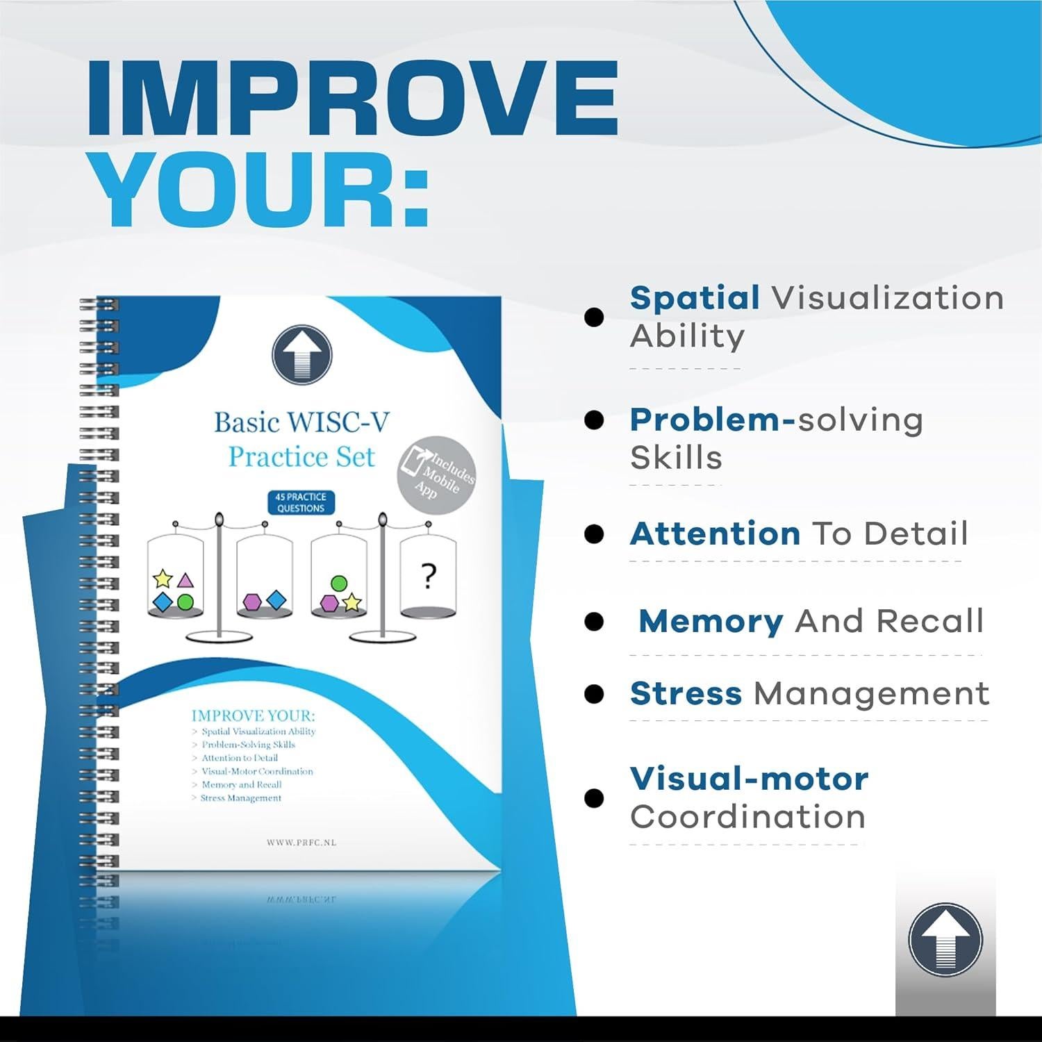 Conjunto de Práctica WISC-V Prfc.NL - 45 Actividades y 9 Cubos