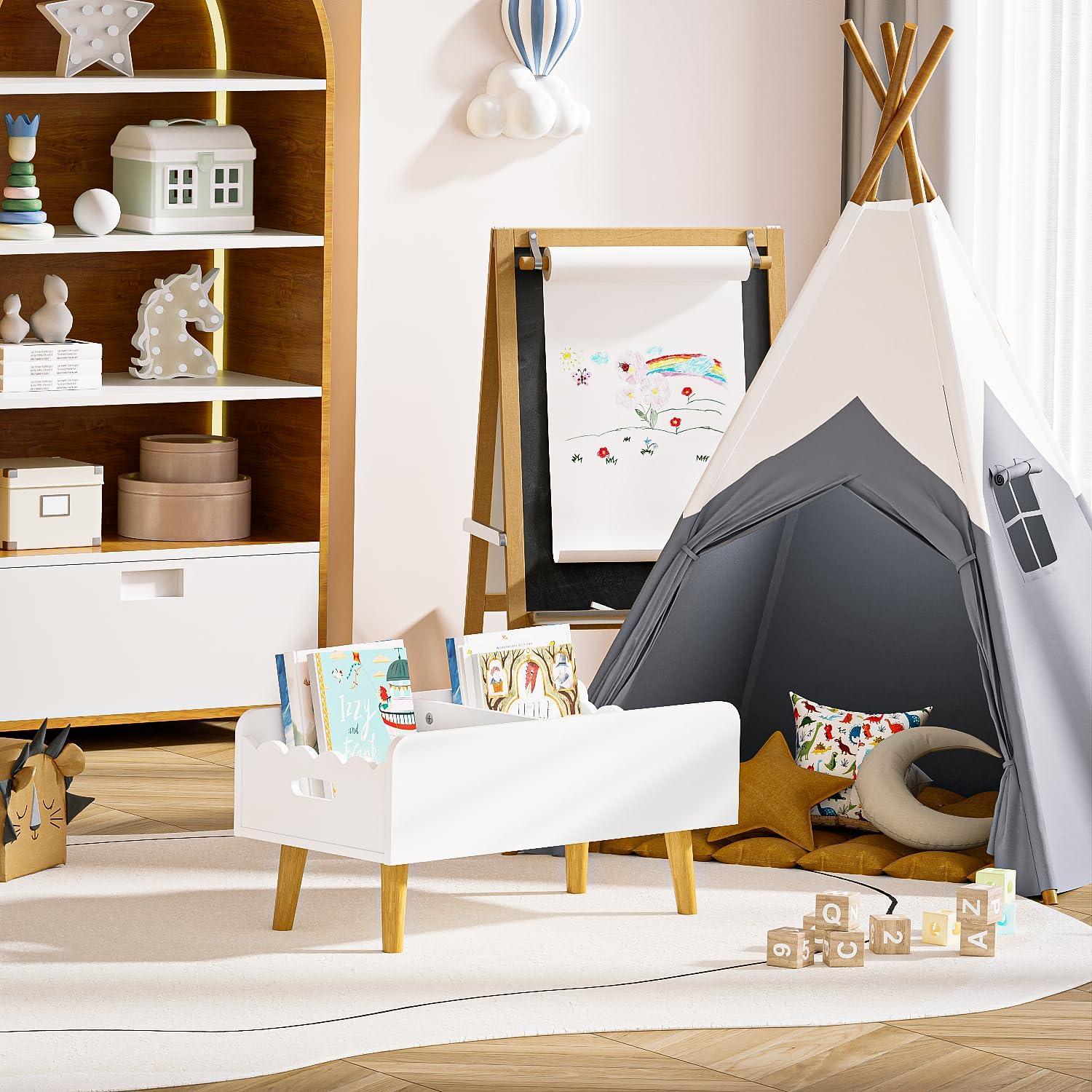 Estantería Montessori GRANTLEY para Niños - Madera, 60x30x28 cm