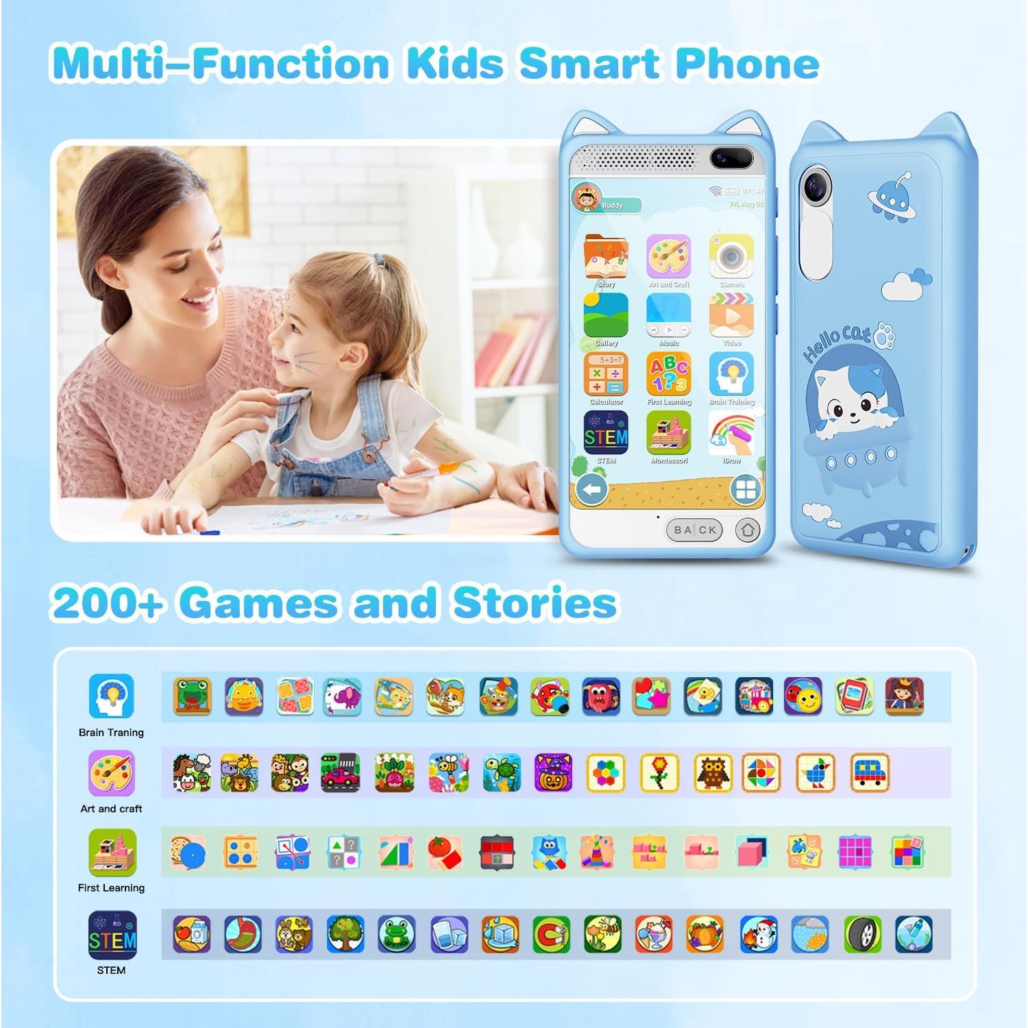 Teléfono Inteligente para Niños E teacher-TYF D21 3.97" Azul