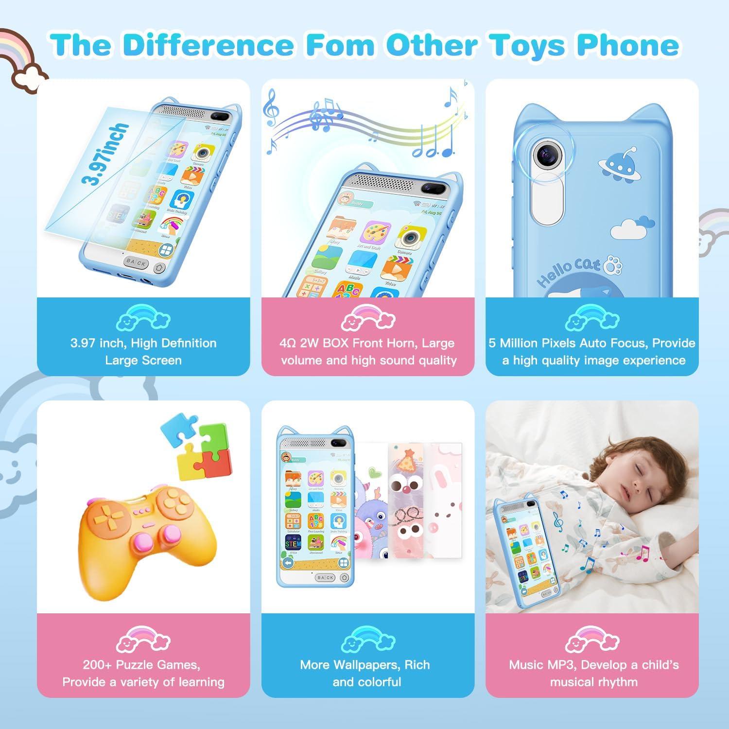 Teléfono Inteligente para Niños E teacher-TYF D21 3.97" Azul