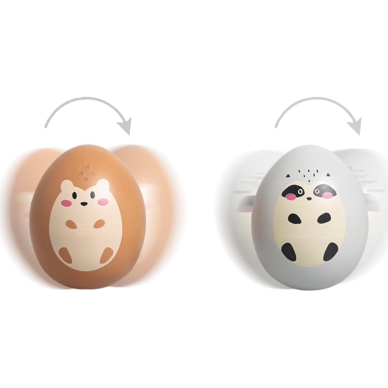 Conjunto de Juguetes de Balance de Madera Pearhead - Erizo y Mapache