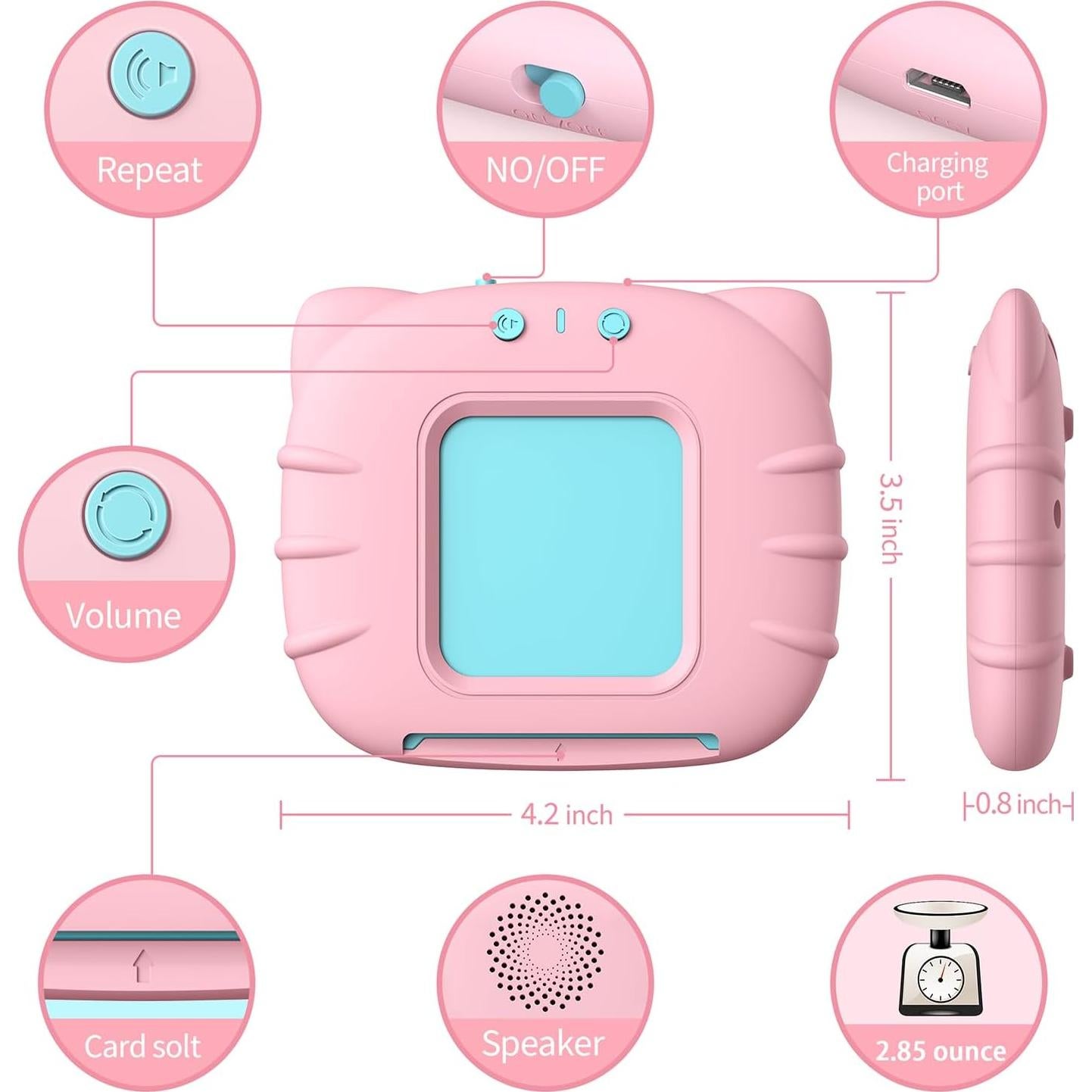 Juguete Educativo Kidzdo 540 Tarjetas Visuales para Niños 2-5 Años