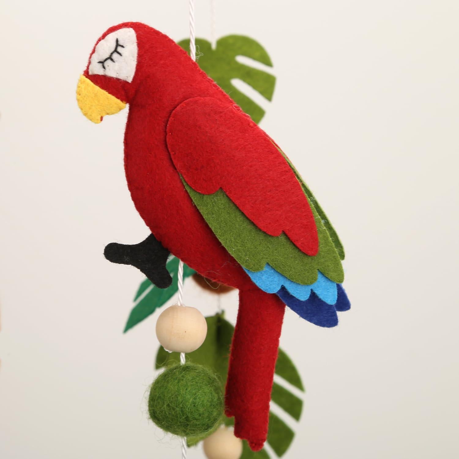 Móvil de Cuna Safari A - Hecho a Mano, Alto Contraste, Neutro