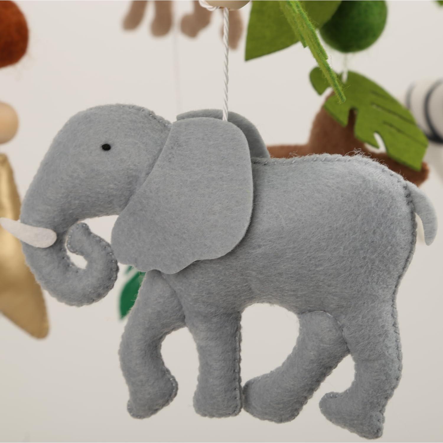 Móvil de Cuna Safari A - Hecho a Mano, Alto Contraste, Neutro