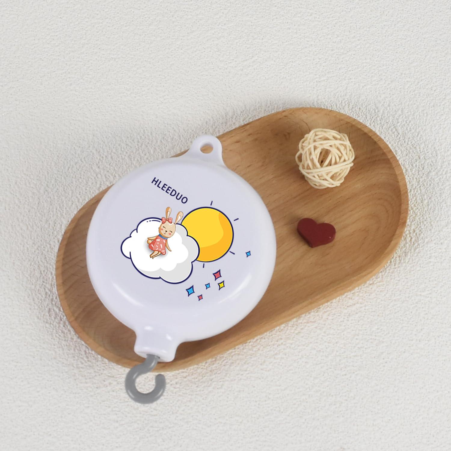 Caja de Música para Bebés HLEEDUO con Motor Rotatorio y Control de Volumen