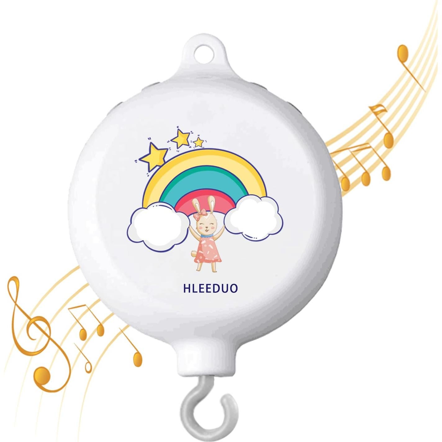 Caja de Música para Bebés HLEEDUO con Motor Rotatorio y Control de Volumen