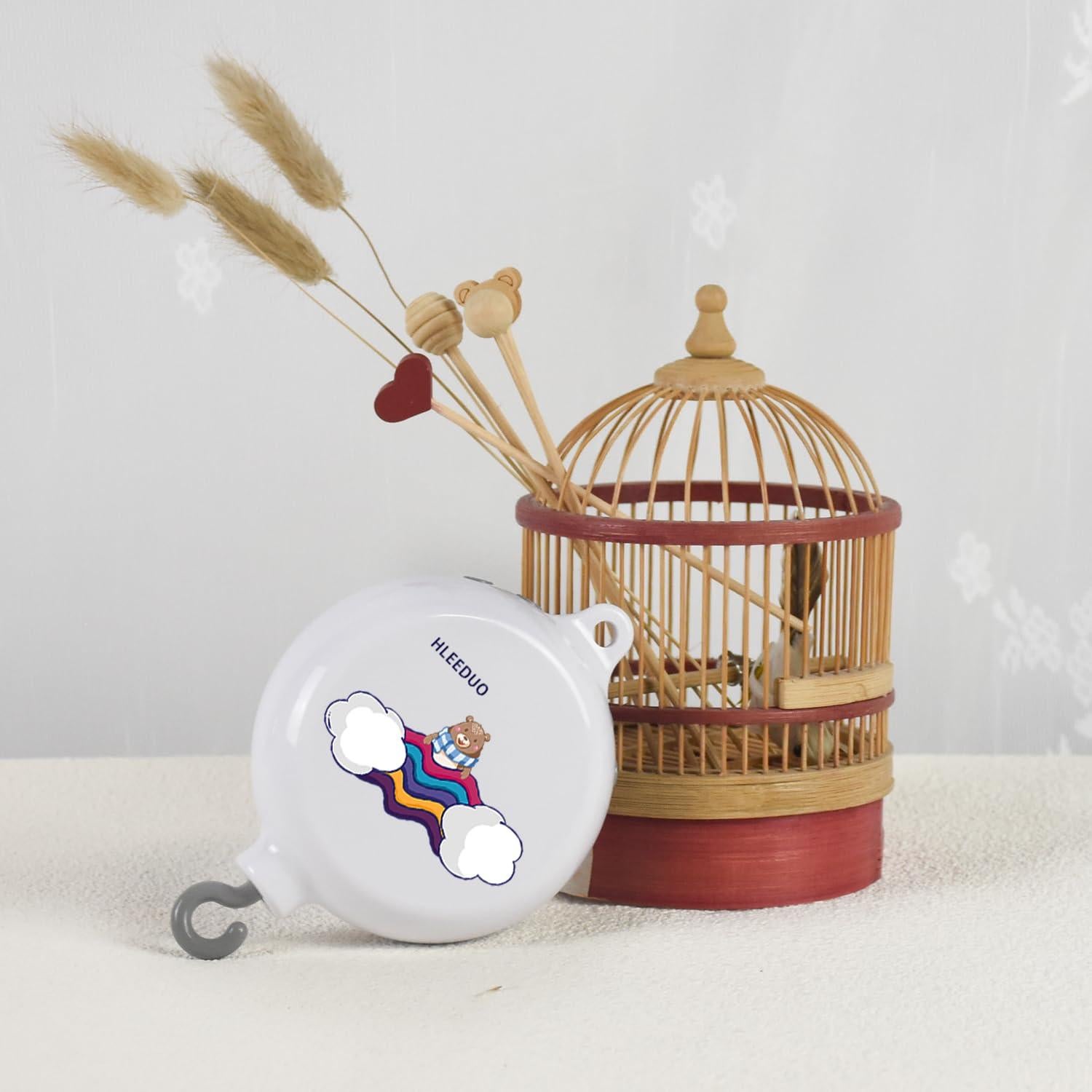 Caja de Música para Bebés HLEEDUO con Motor Rotatorio y Control de Volumen