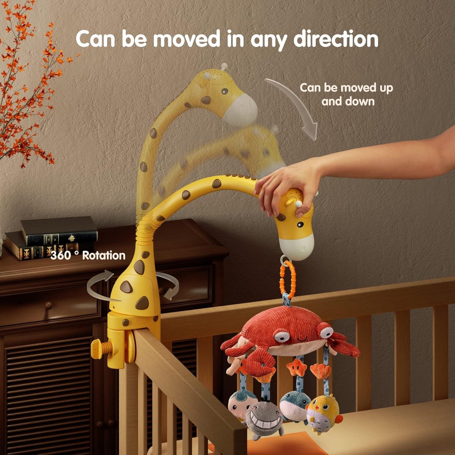 Móvil para Cuna Tumama 3 en 1 con Control Remoto y Proyector