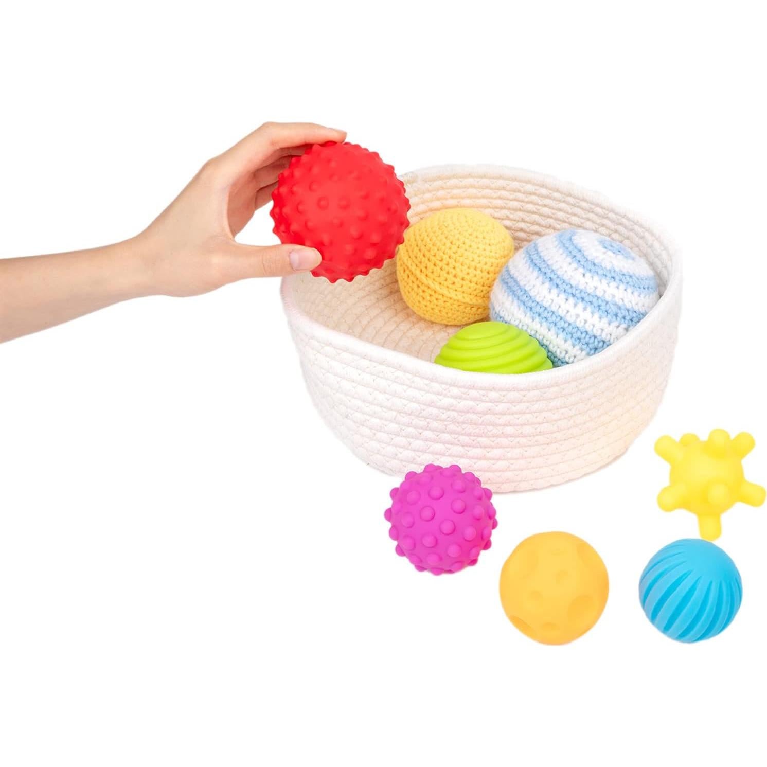 Adena Montessori 8 Pelotas Sensoriales para Bebés 6-12 Meses