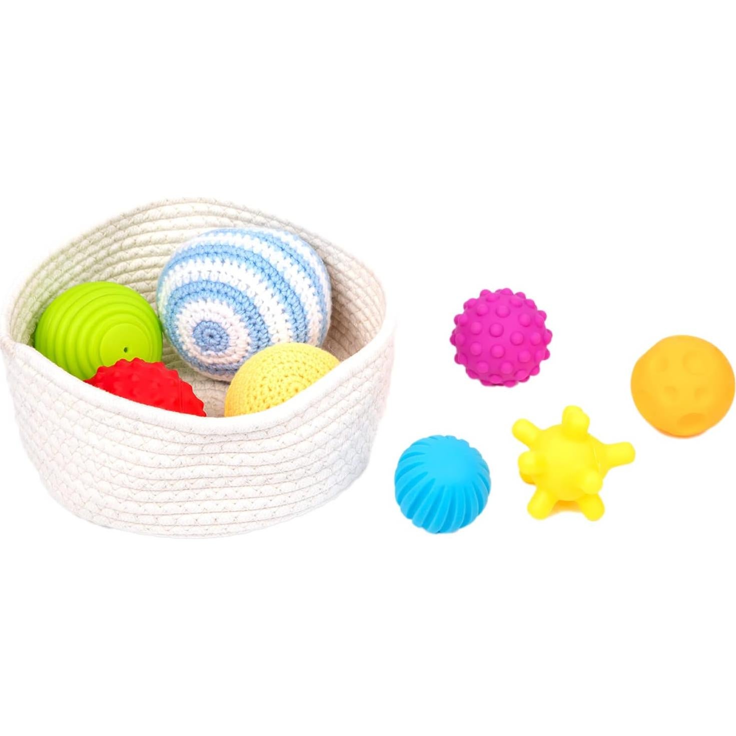 Adena Montessori 8 Pelotas Sensoriales para Bebés 6-12 Meses