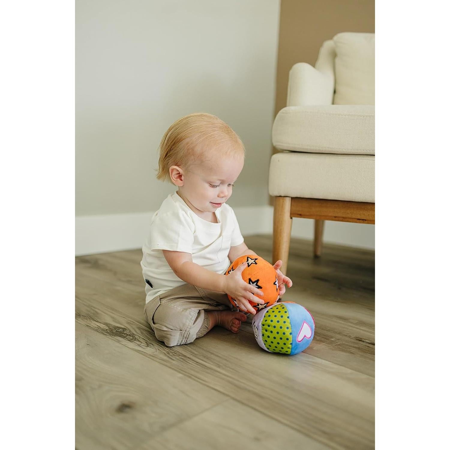 Set de 3 Pelotas Sensitivas Genius para Bebés - 11.43 cm