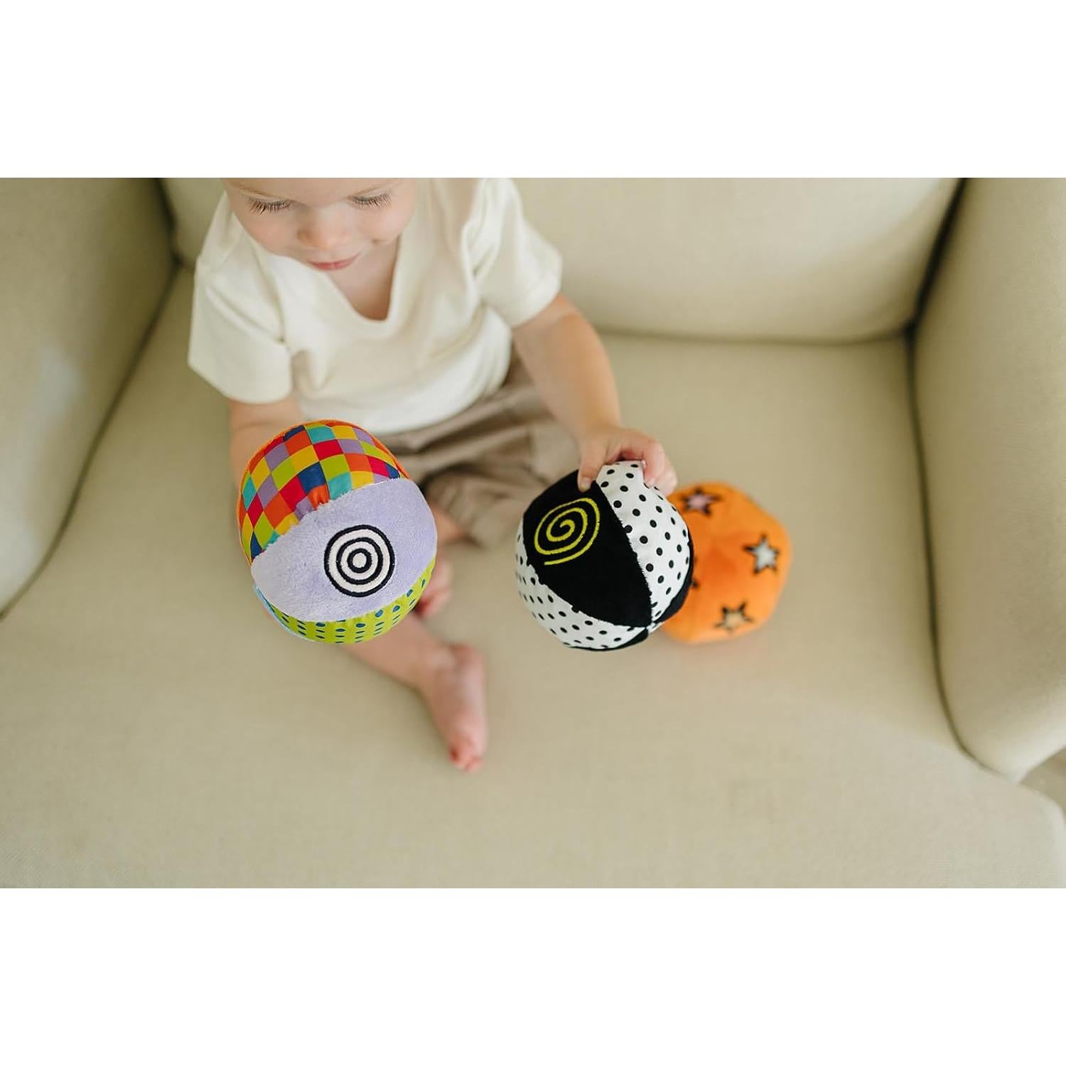 Set de 3 Pelotas Sensitivas Genius para Bebés - 11.43 cm