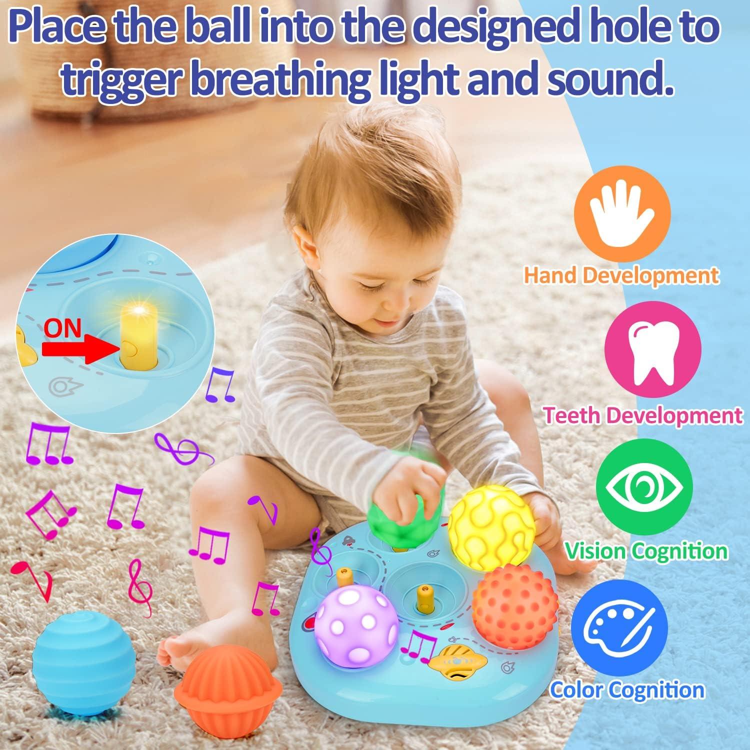 Juguetes Musicales Iluminados Tsomtto para Bebés 6-12 Meses