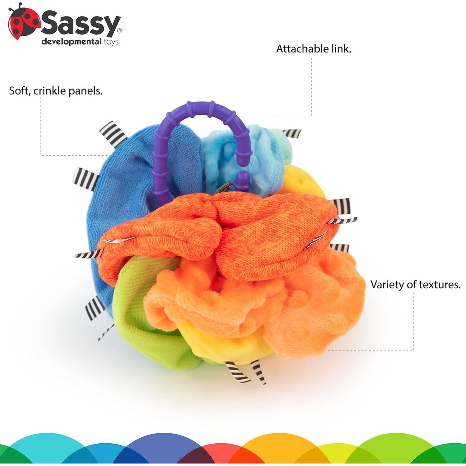 Bola Arrugada Sassy Juguete Sensorial 15 cm 3+ Meses