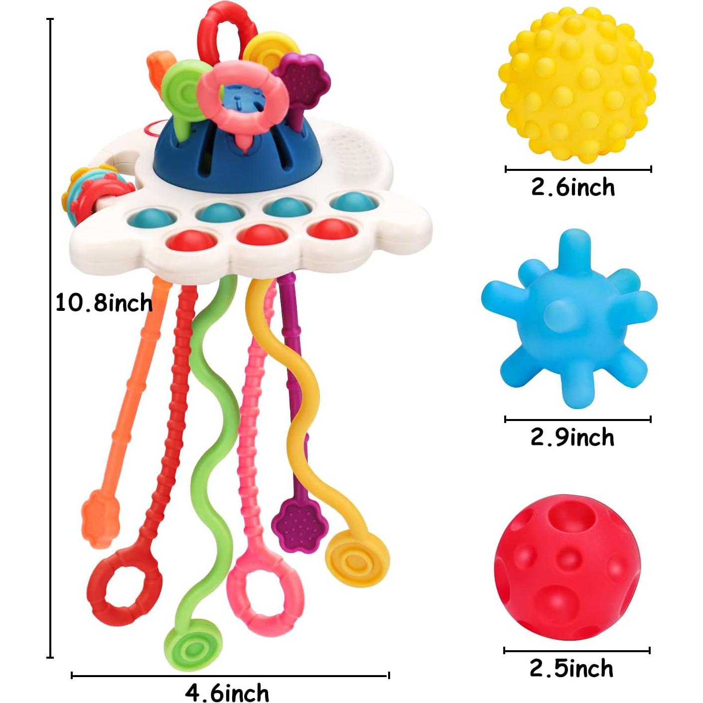 Juguetes Sensoriales Montessori Thremhoo para Bebés 0-18 Meses