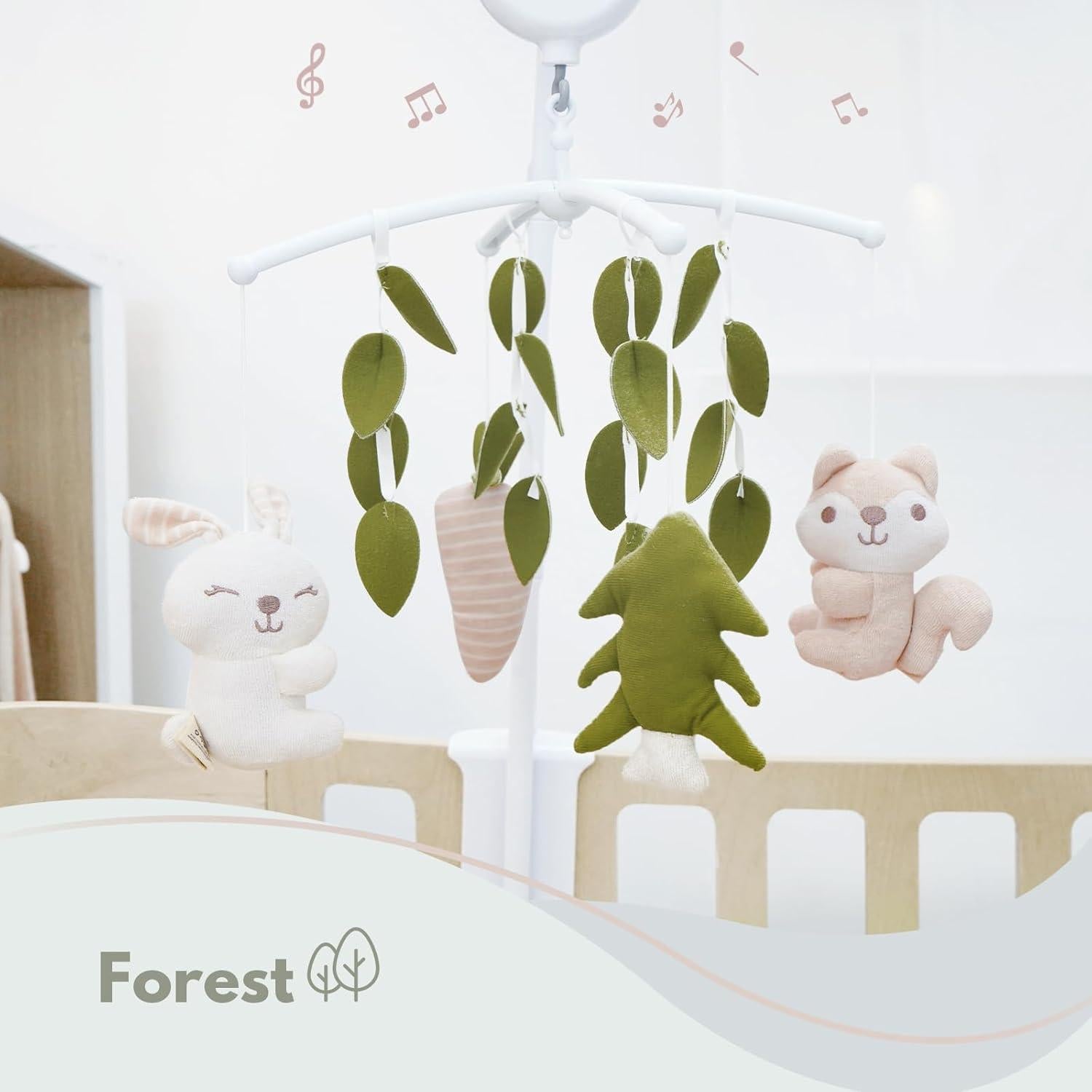 Móvil de Cuna COTTONBEBE Safari 35 Canciones Orgánico