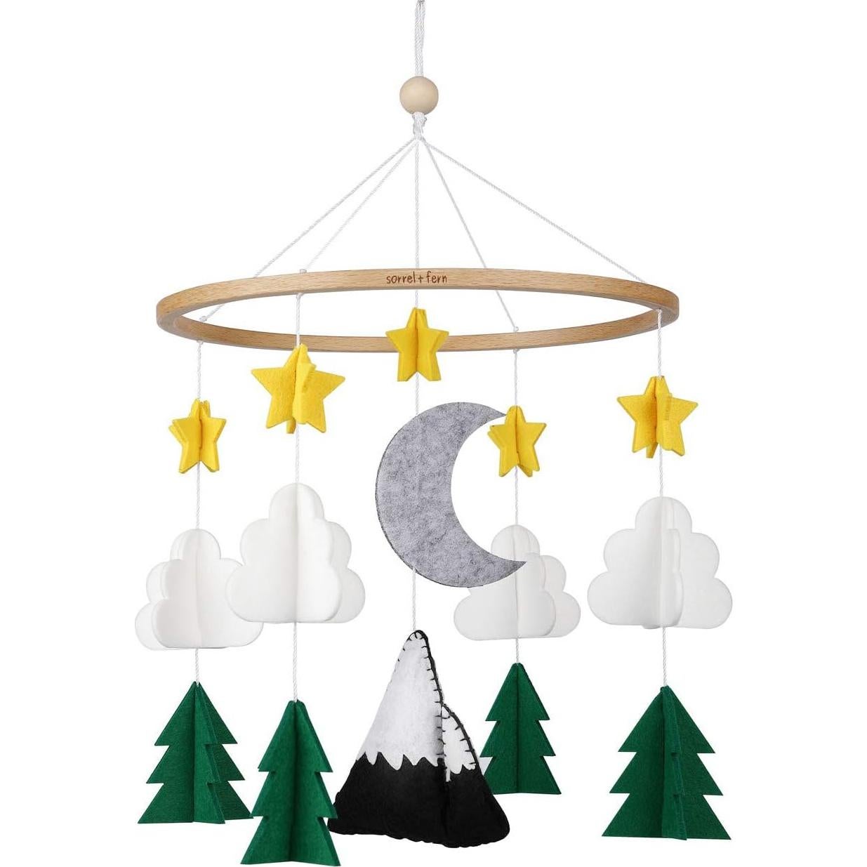 Móvil de Cuna Sorrel + Fern - Noche Estrellada en el Bosque