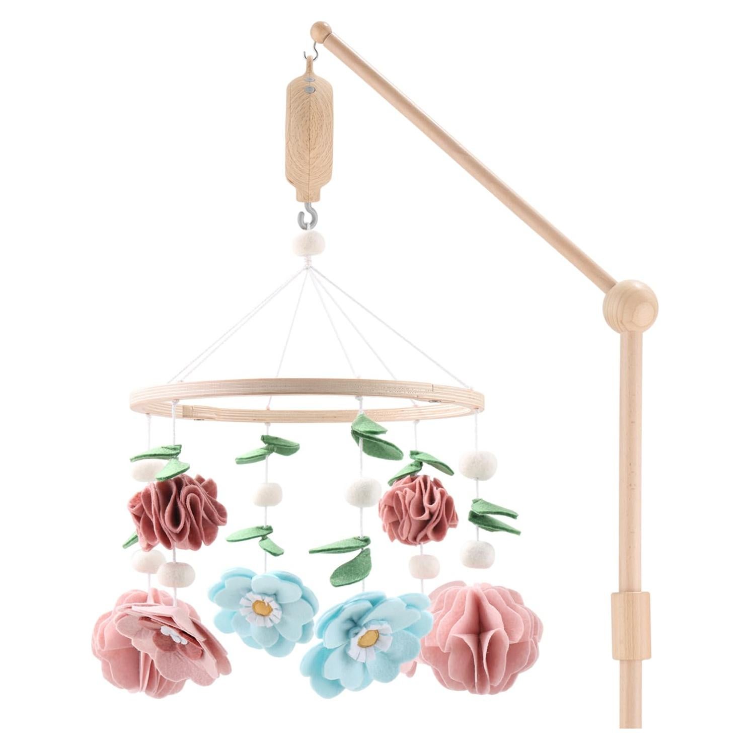 Móvil de Cuna Musical The Peanutshell - 12 Canciones, Madera