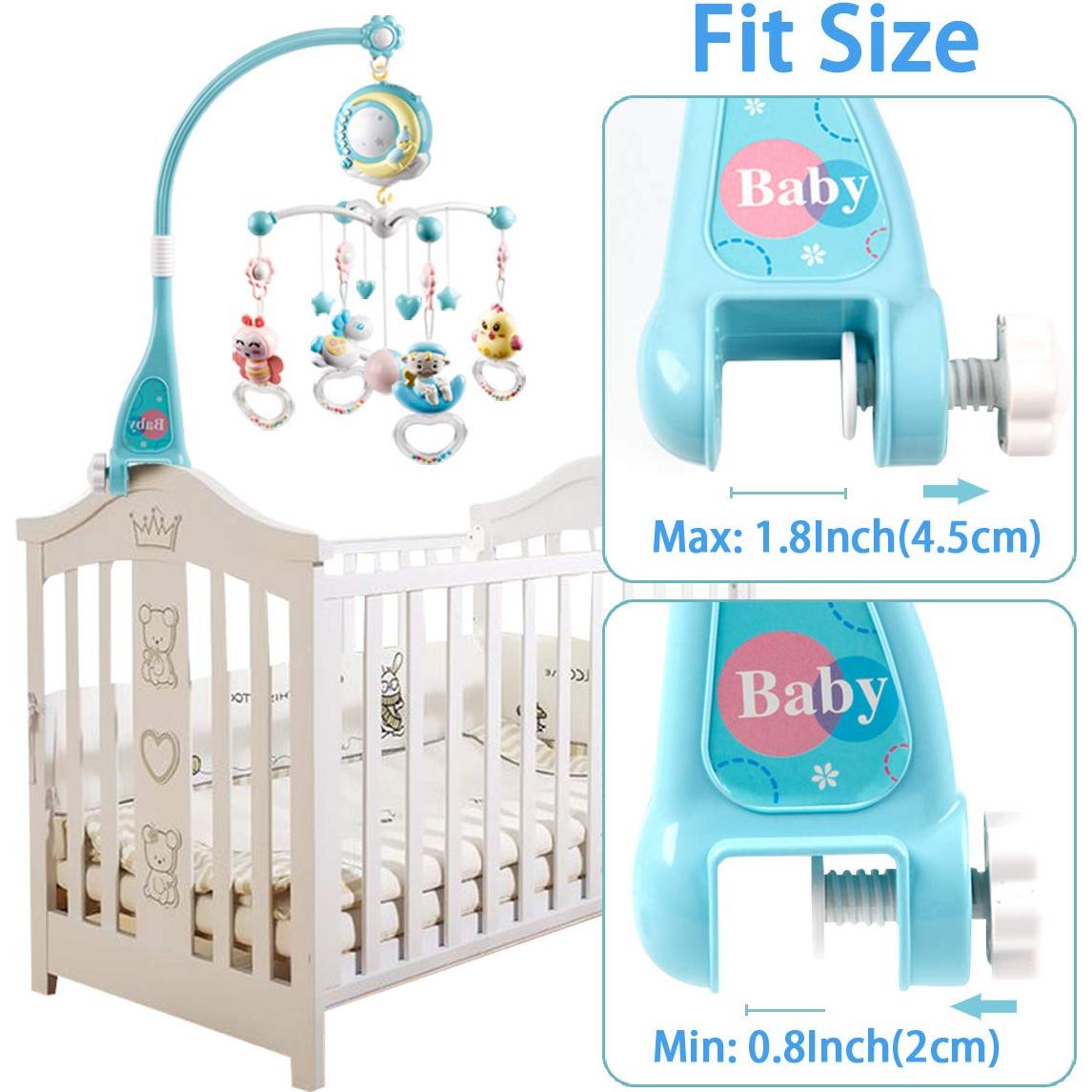 Móvil Musical para Cuna Mini Tudou con Proyector y Sonajeros