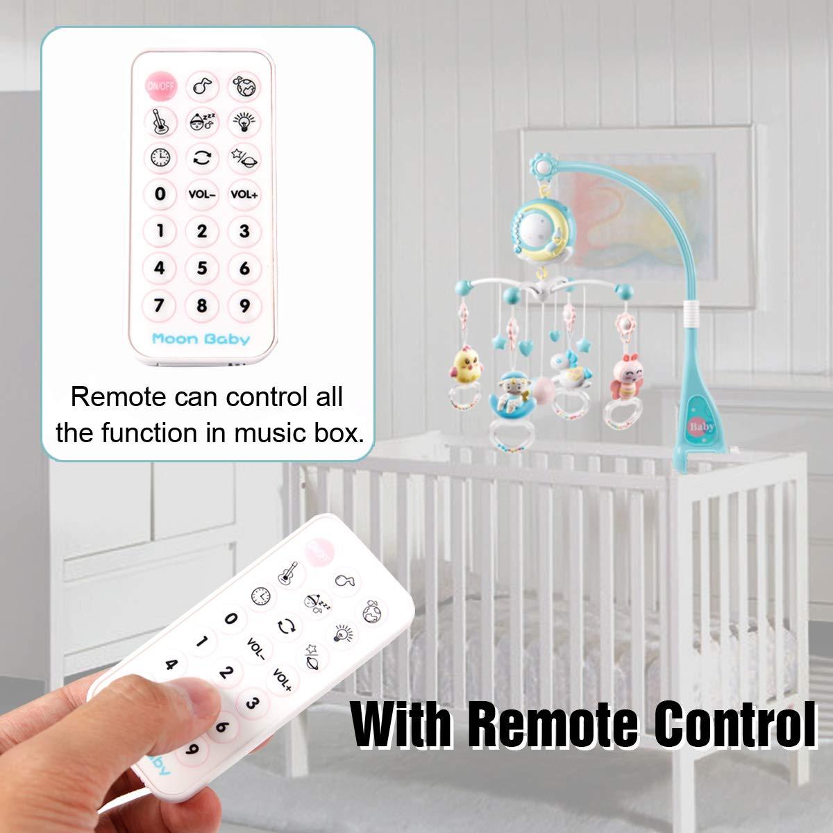 Móvil Musical para Cuna Mini Tudou con Proyector y Sonajeros