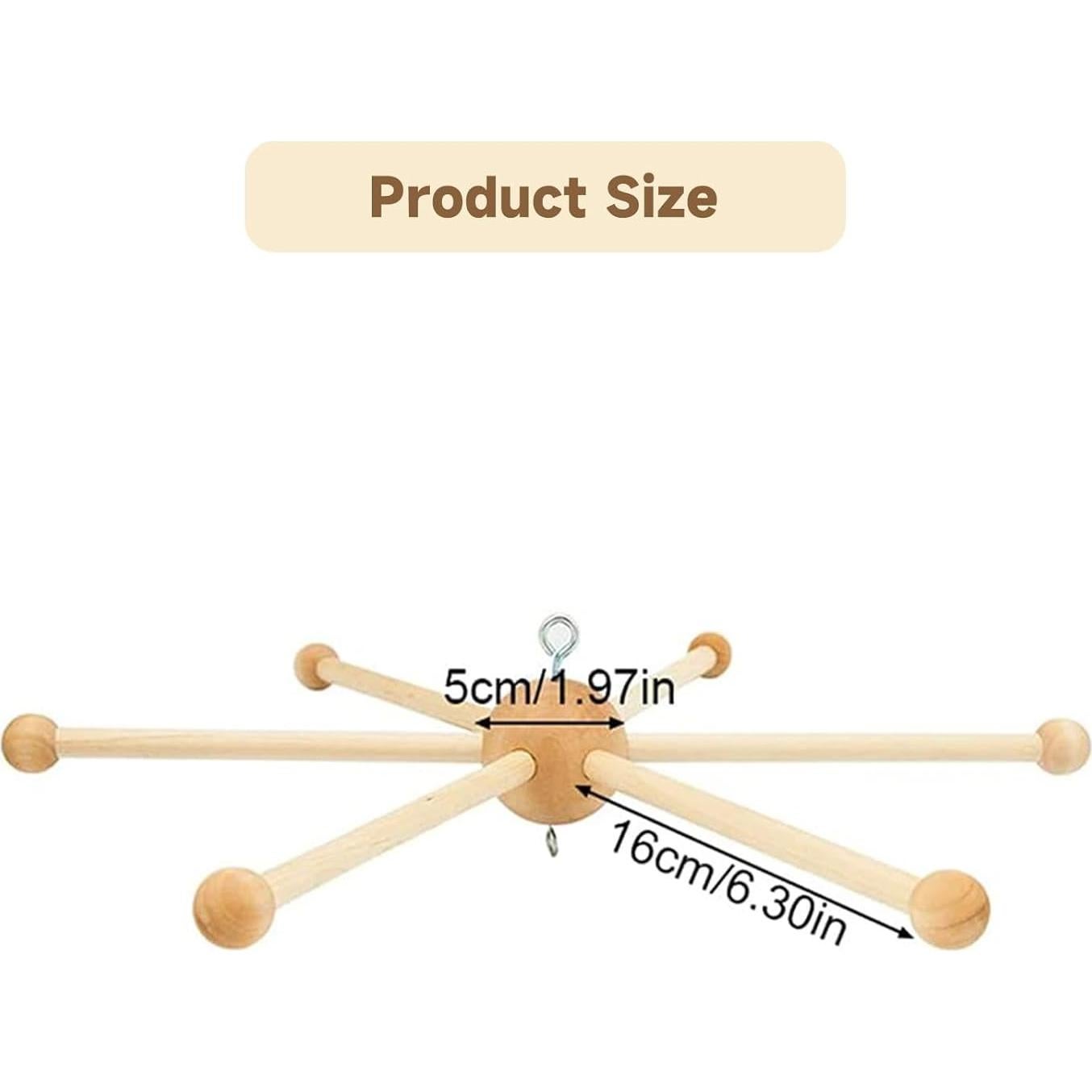 Kit de Marco Móvil de Madera FLEXMAN para Cuna - 6 Patas