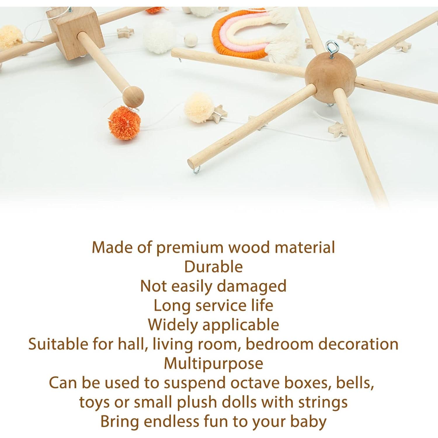 Kit de Marco Móvil de Madera FLEXMAN para Cuna - 6 Patas