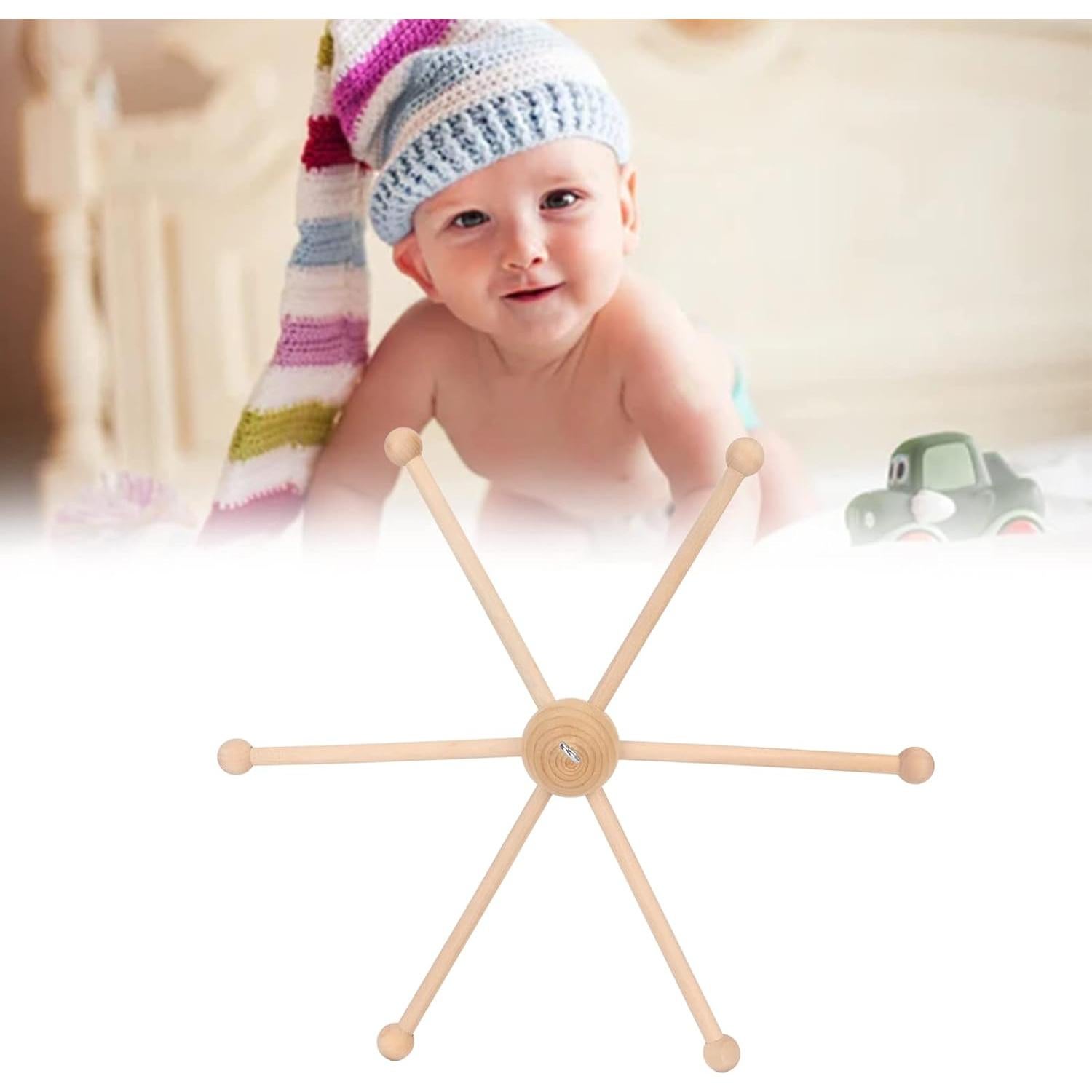 Kit de Marco Móvil de Madera FLEXMAN para Cuna - 6 Patas