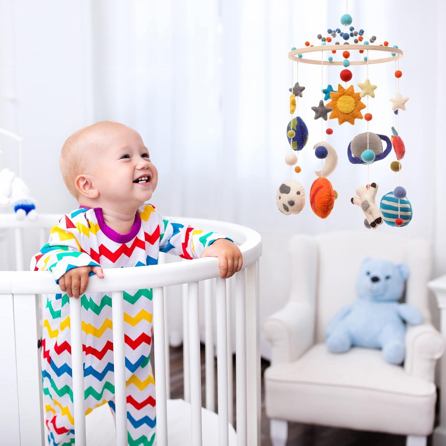 Móvil Espacial Glaciart One - Decoración Cuna 27x76cm