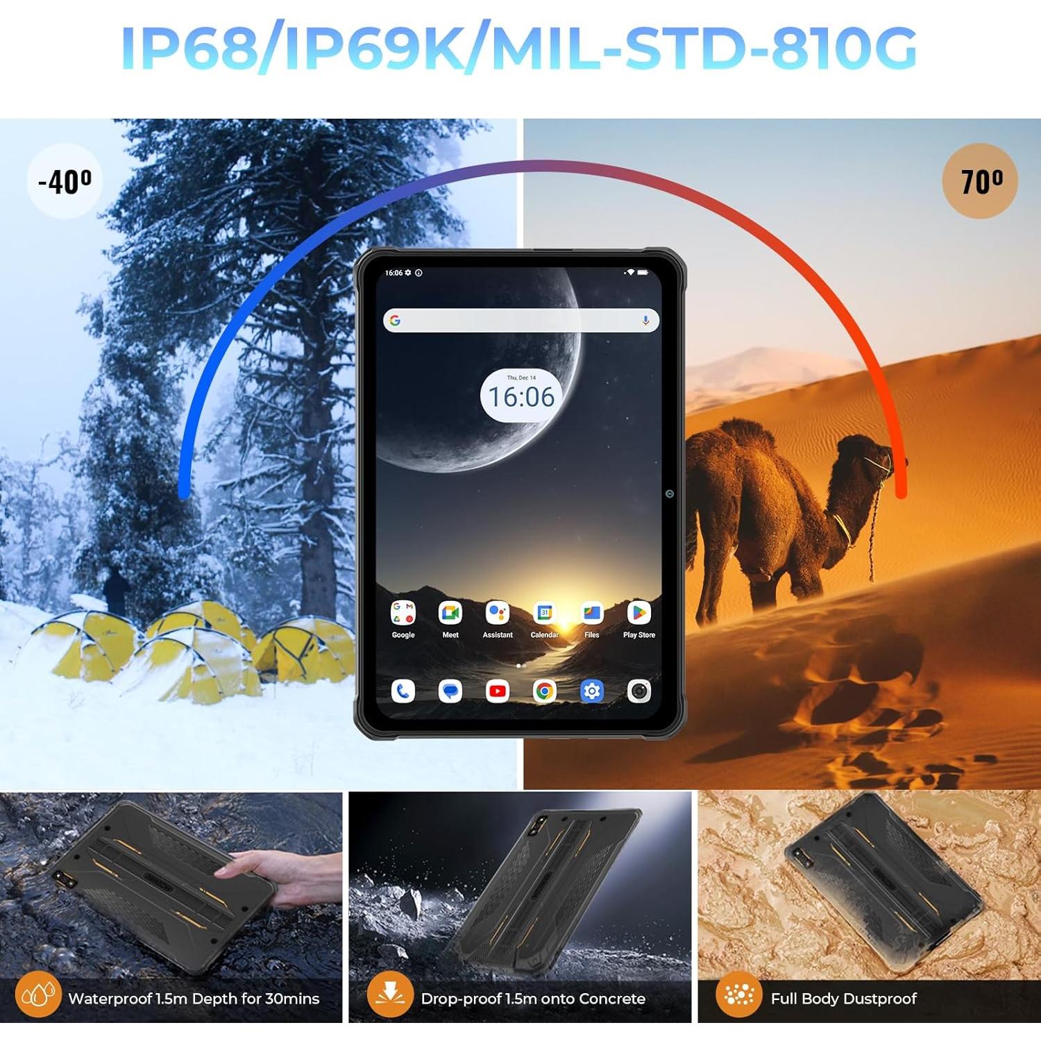 Tableta Rugged HOTWAV R7 10.1" 12GB/256GB IP68 Android 13