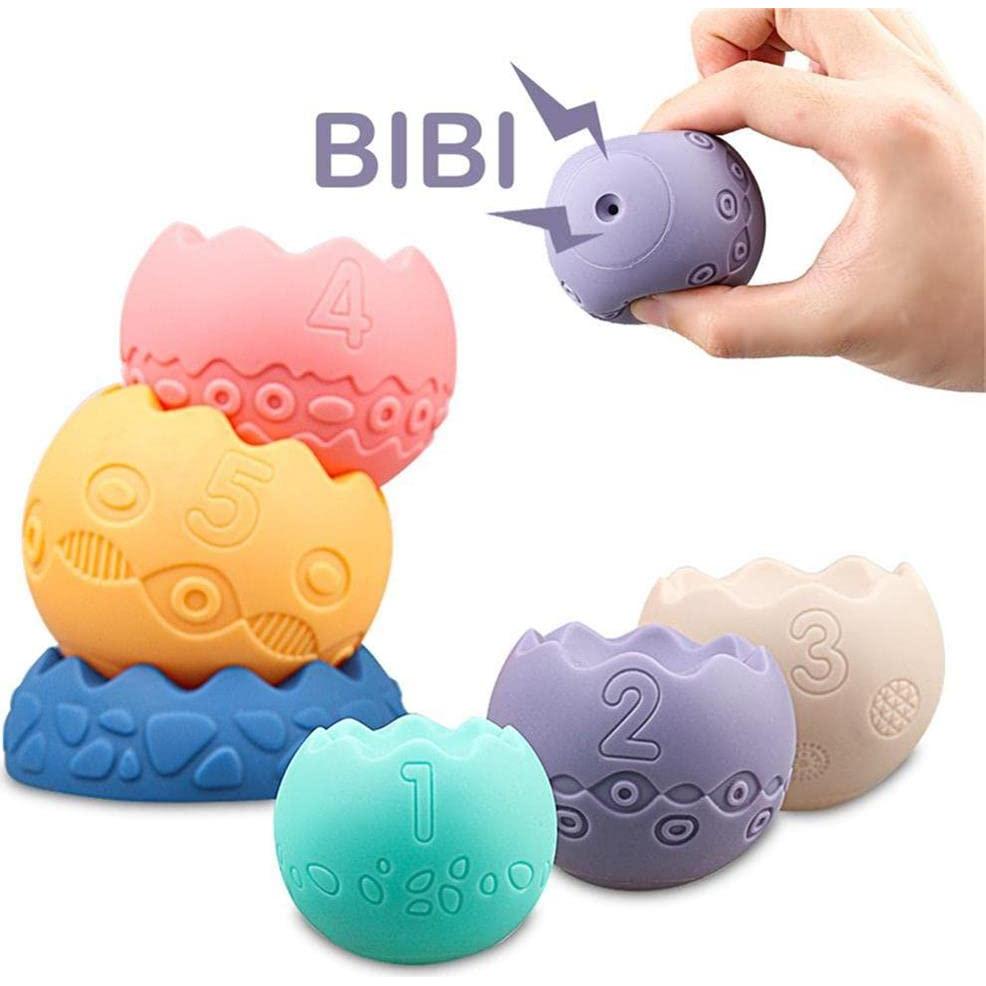 Juguetes de Masticar Sensoriales para Bebés 0-3 Años - 5 Pelotas