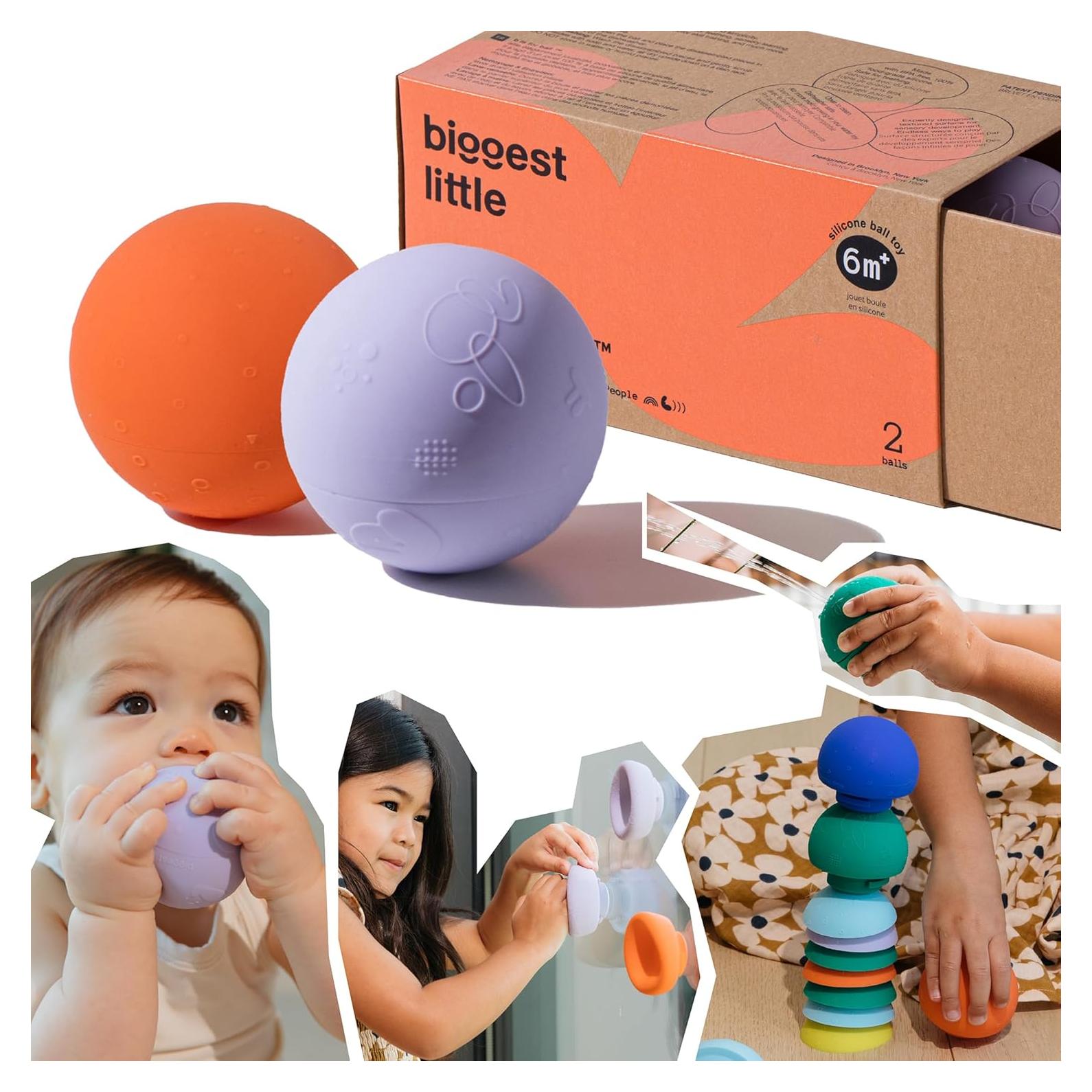 Juguete Sensorial Silicona Grado Alimenticio b es para bola - 2 piezas