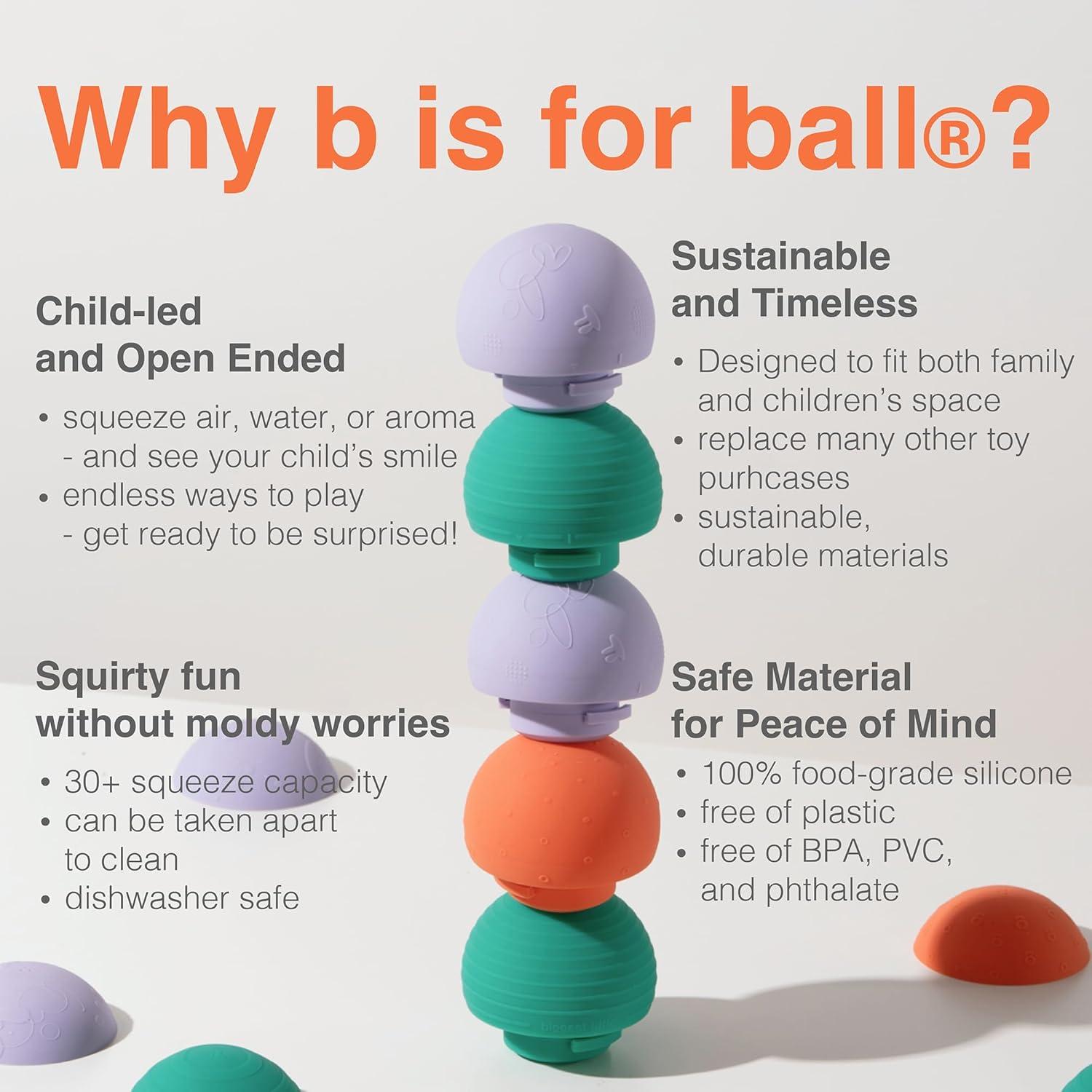 Juguete Sensorial Silicona Grado Alimenticio b es para bola - 2 piezas