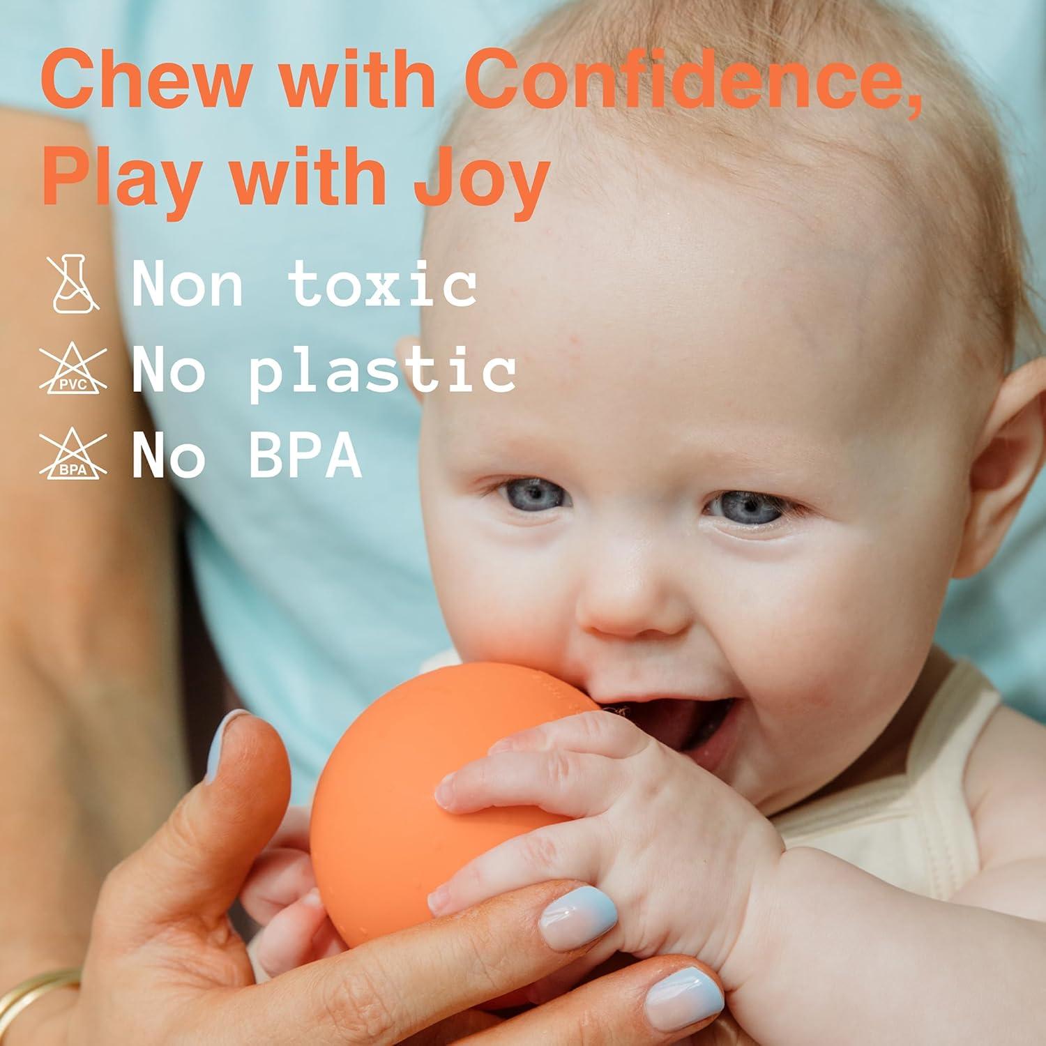 Juguete Sensorial Silicona Grado Alimenticio b es para bola - 2 piezas