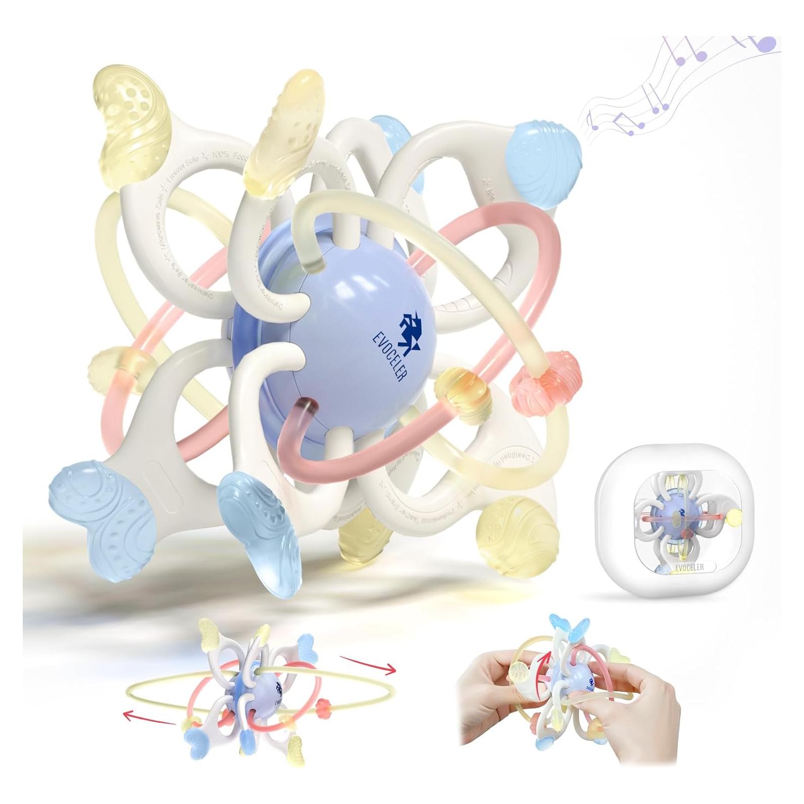 Juguete de Mordida Sensorial Evoceler para Bebés 0-12 Meses