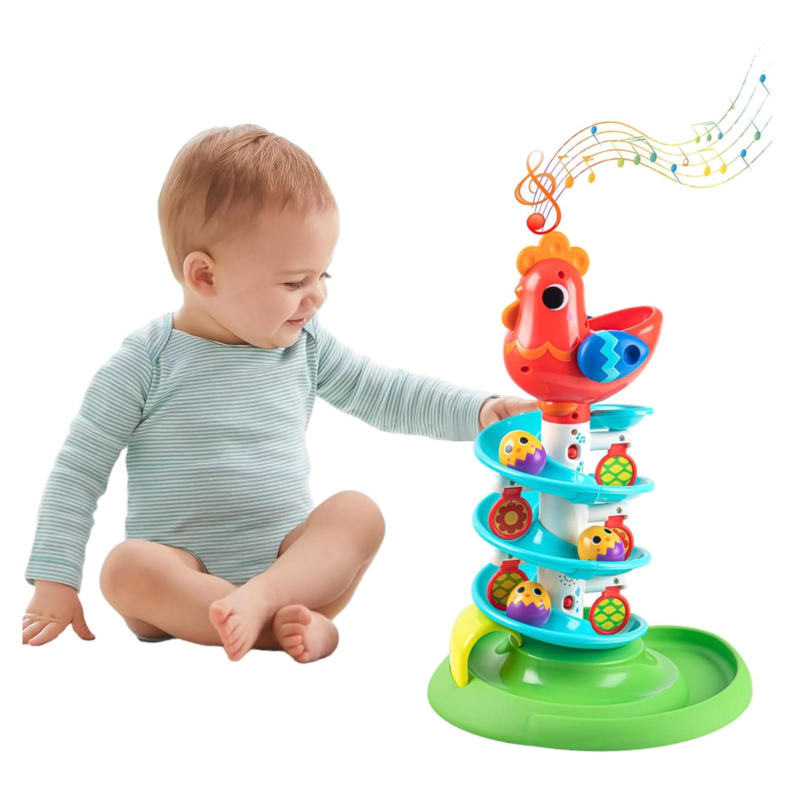 Torre de Pelotas Sensoriales Auspint para Niños 12 Meses+