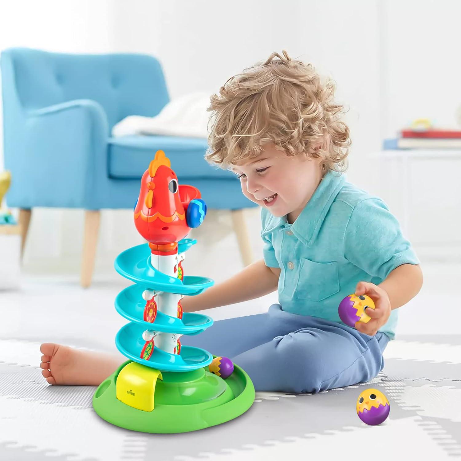 Torre de Pelotas Sensoriales Auspint para Niños 12 Meses+