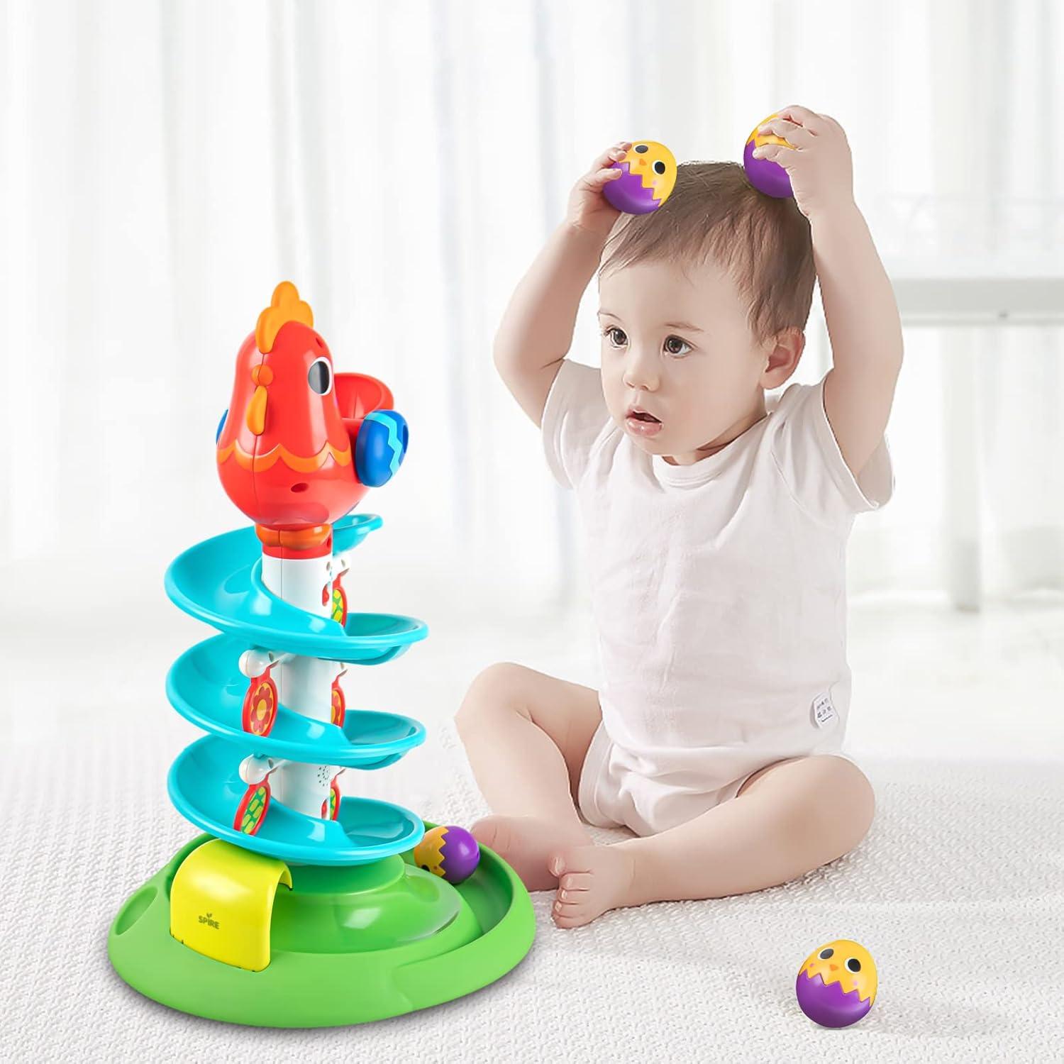 Torre de Pelotas Sensoriales Auspint para Niños 12 Meses+