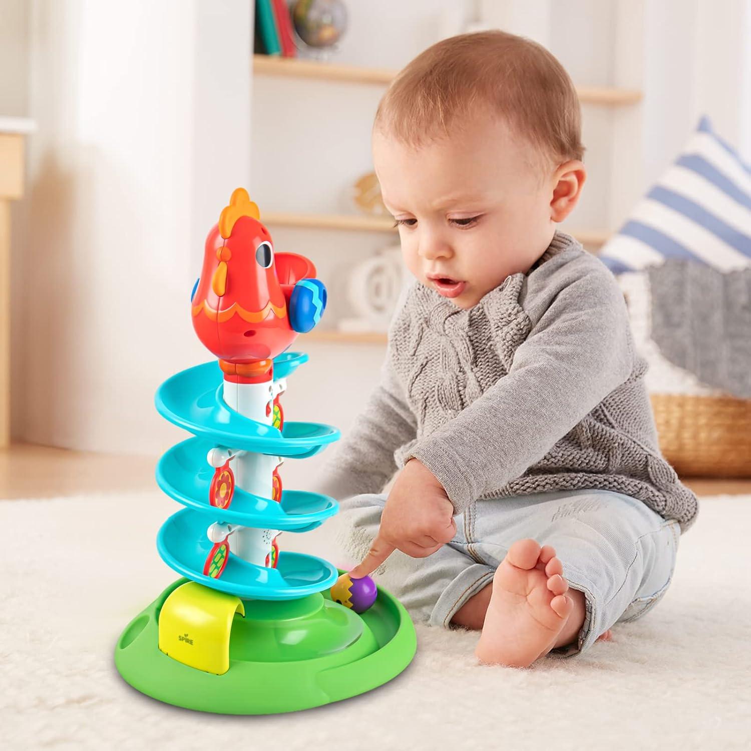 Torre de Pelotas Sensoriales Auspint para Niños 12 Meses+