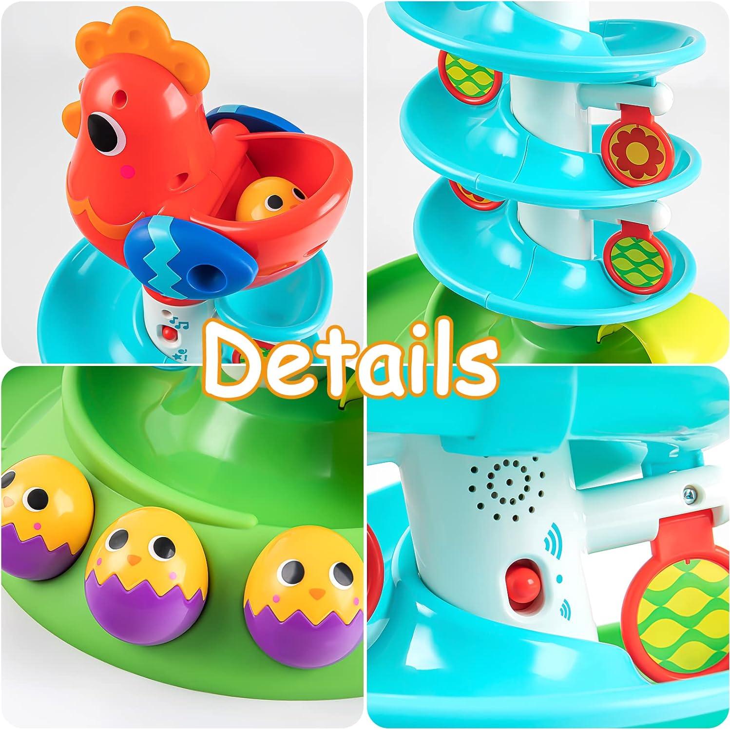 Torre de Pelotas Sensoriales Auspint para Niños 12 Meses+